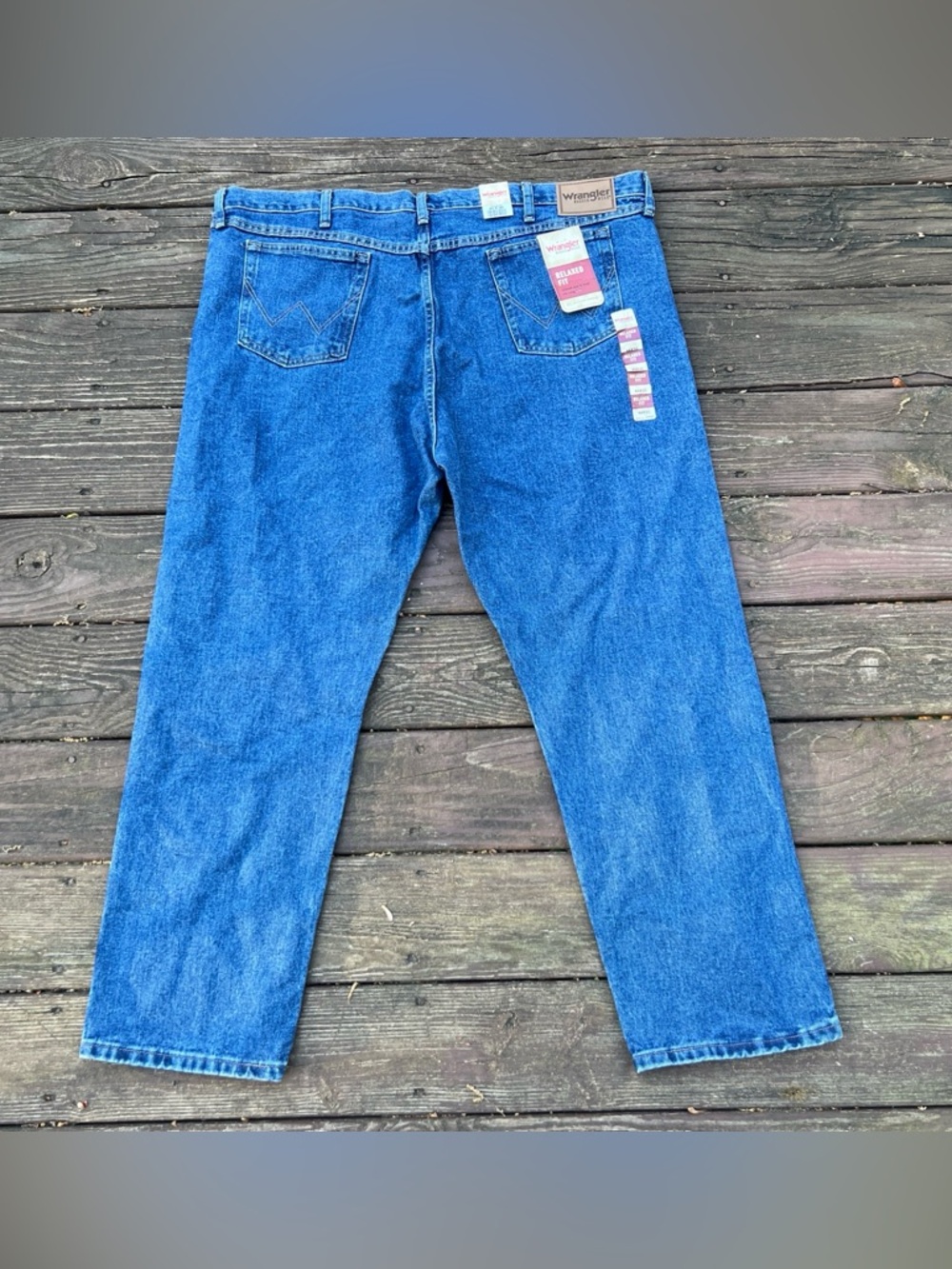 Wrangler Rugged Wear Relaxed Fit Men’s 100% Cotton Casual Denim Jeans|Size:44x30